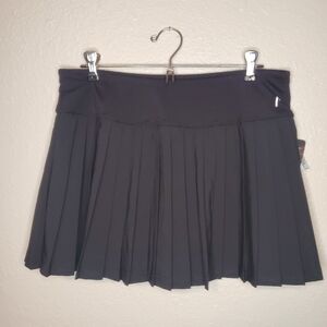 Head Black Mini Pleated Skirt
